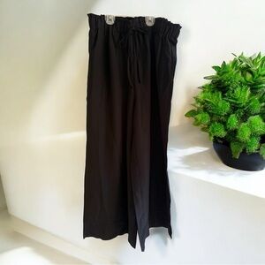 Black Wide-Leg Pants
